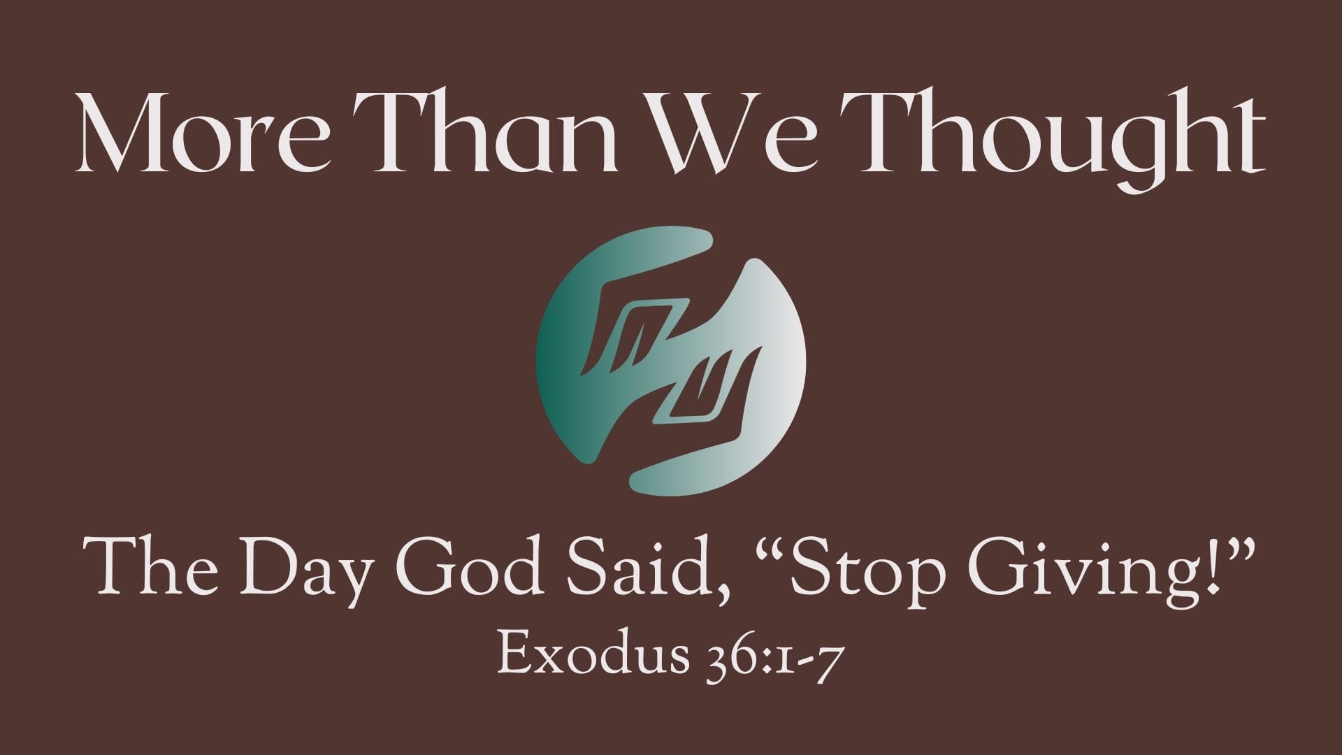 The Day God Said, “Stop Giving!” – Kelly McCuaig