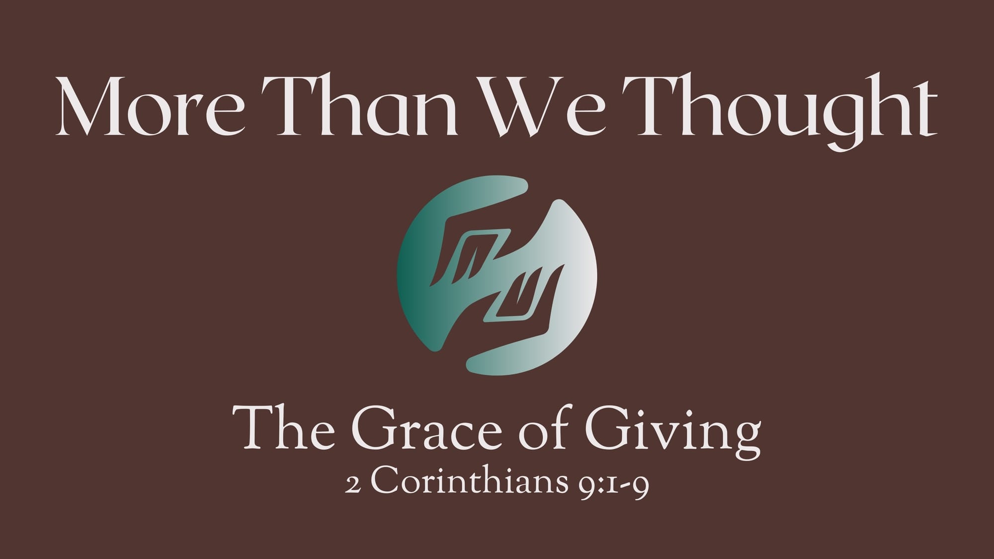 The Grace of Giving- Kelly McCuaig