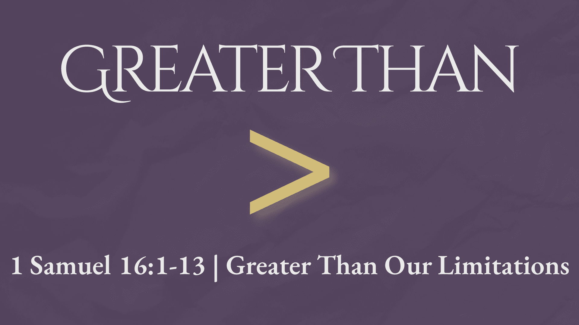 Greater Than Our Limitations – Jessie Rayos
